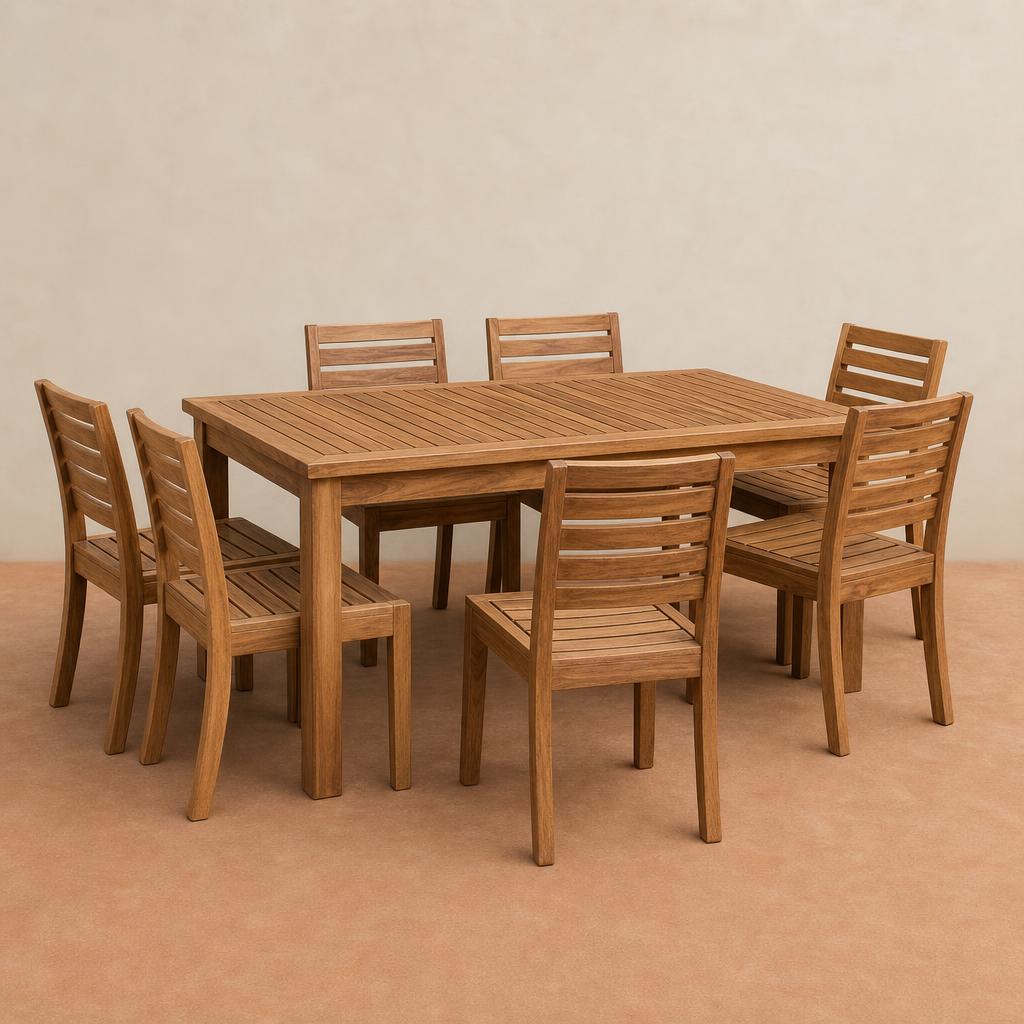 Ada Outdoor Dining Set — handmade in Ghana by Odum Furniture