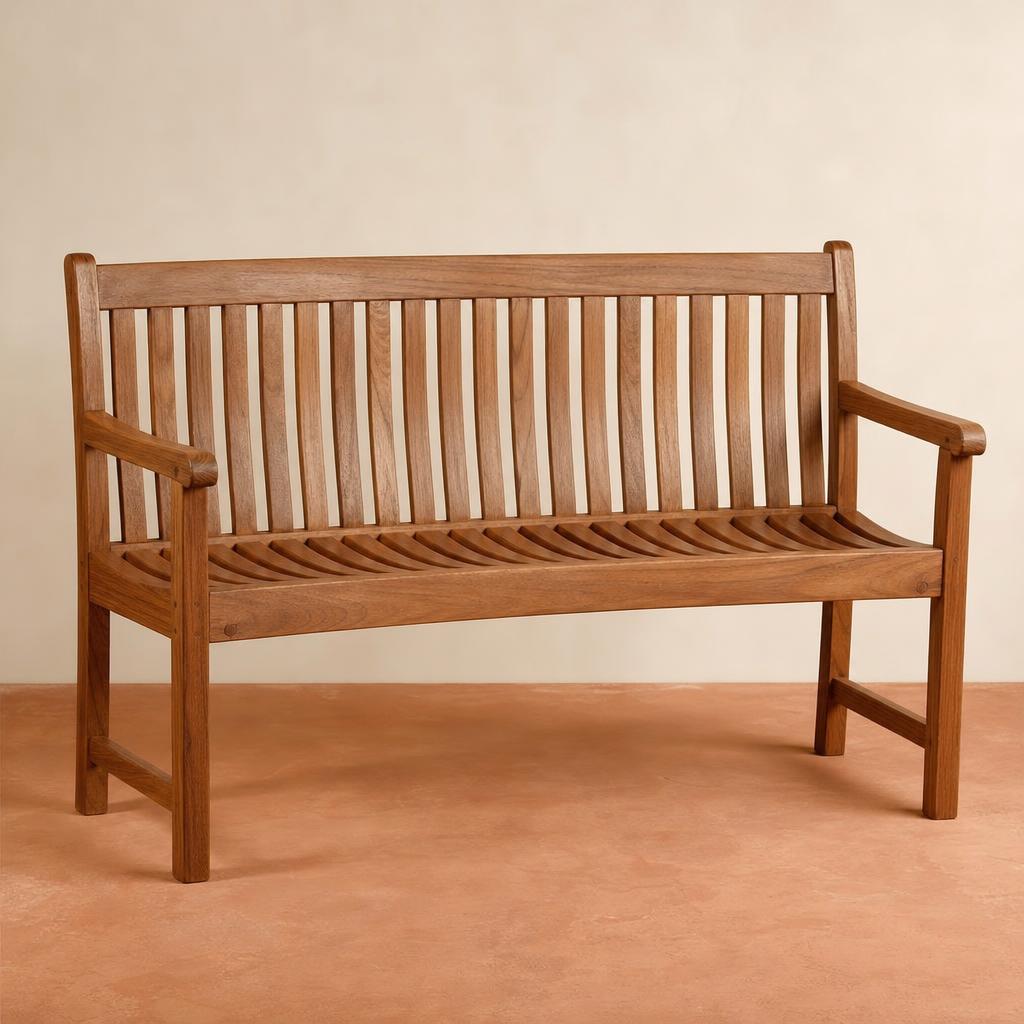 Anomabo Garden Bench — handmade in Ghana by Odum Furniture