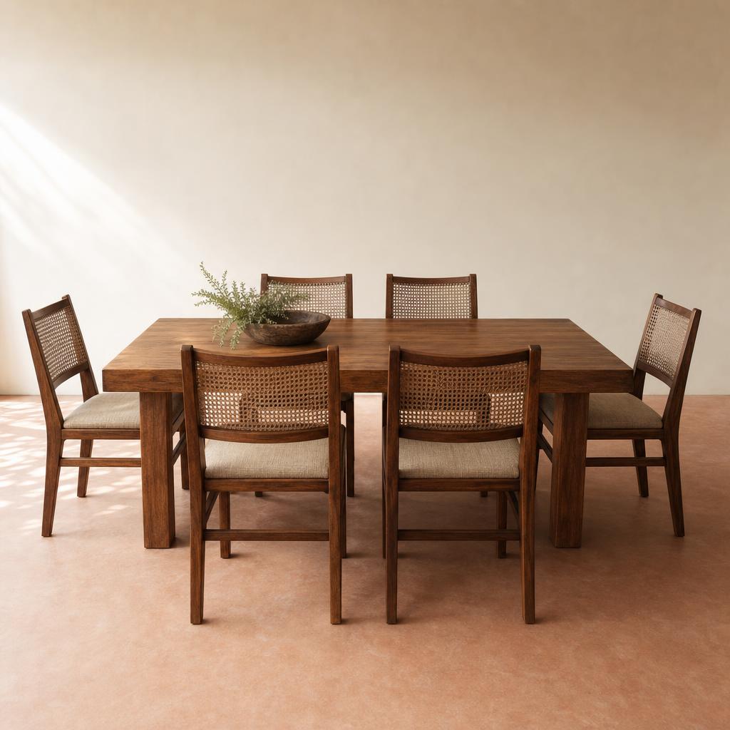 Elmina Dining Set — handmade in Ghana by Odum Furniture